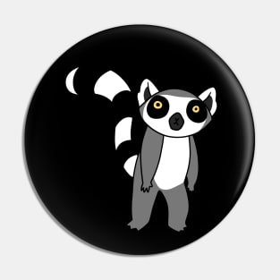 Ring Tailed Lemur Standing Pin