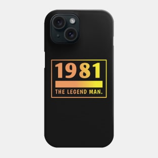 1981 birthday Phone Case