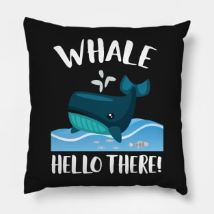 Whale Hello There Sea Life T-shirt Pillow