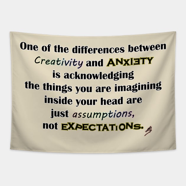 Creativity and Anxiety Tapestry by mighterbump