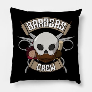 Barbers crew Jolly Roger pirate flag Pillow