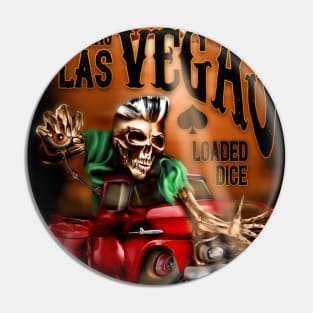 Psychobilly Leaving Las Vegas Pin