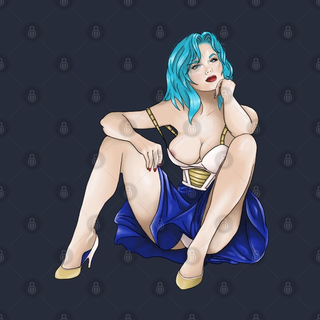 Bulma Pin Up Fan Art by BearaArt