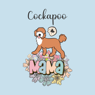 Red and White Cockapoo Mama 4 T-Shirt