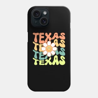 Texas Groovy Daisy Travel Wanderlust State Phone Case