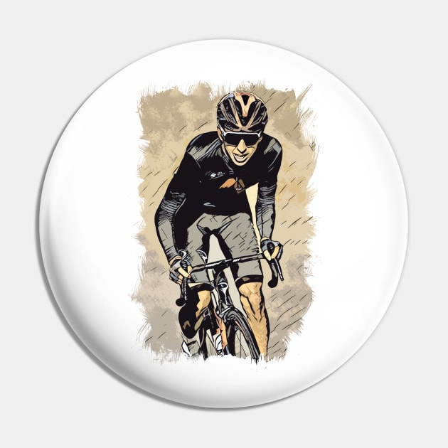 The Cyclist / Abstract fan art / Cycling heroes series #05 Pin by Naumovski