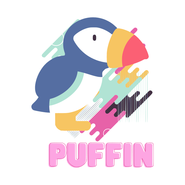 Puffin Geometric by ODIN DESIGNS