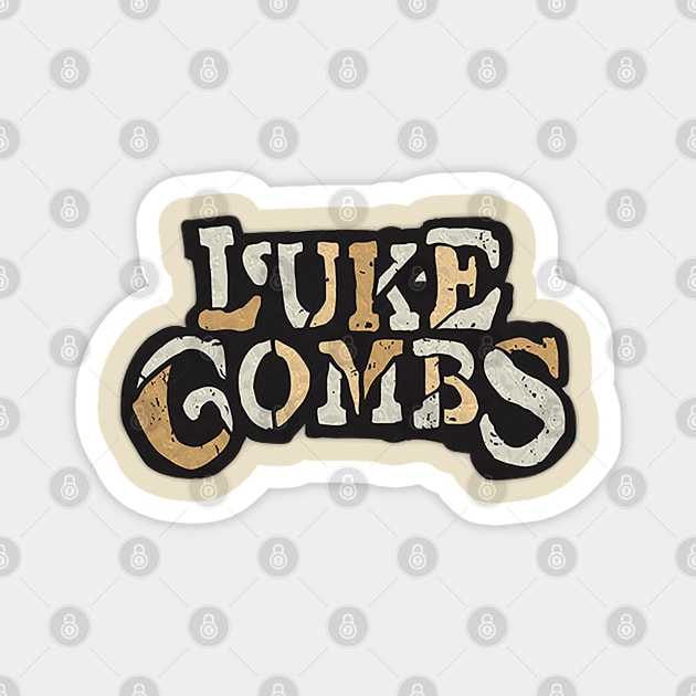 Vintage luke combs Magnet by PATTERNCOLORFUL
