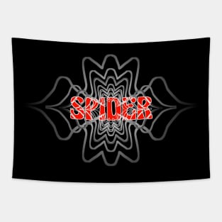 Spider Line Art Tapestry