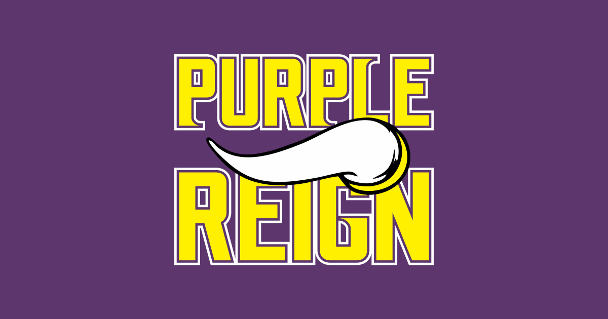 Viking Purple Reign Logo - Minnesota Vikings - T-Shirt ...