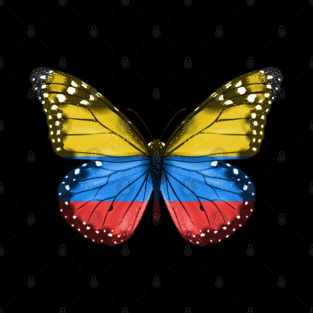 Colombian Flag  Butterfly - Gift for Colombian From Colombia by Country Flags