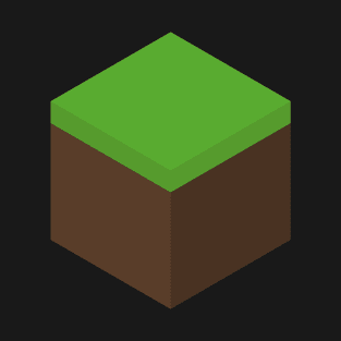 Minimalist Minecraft Grass Dirt Block T-Shirt