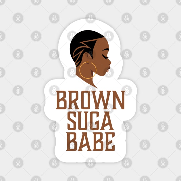 Brown Suga Babe, Black Woman, African American Magnet by UrbanLifeApparel