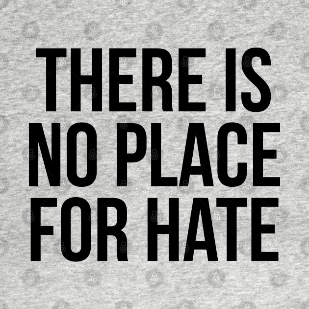 Discover THERE IS NO PLACE FOR HATE - Hate - T-Shirt