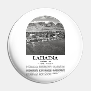 Lahaina Poster Inspired Newspaper Pin