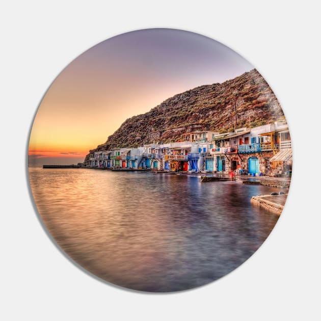 Sunset at the fishermen houses with the impressive boat shelters, also known as “syrmata” in Klima of Milos, Greece Pin by Constantinos Iliopoulos Photography