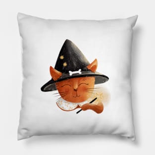 The Little Witchy Cat Pillow