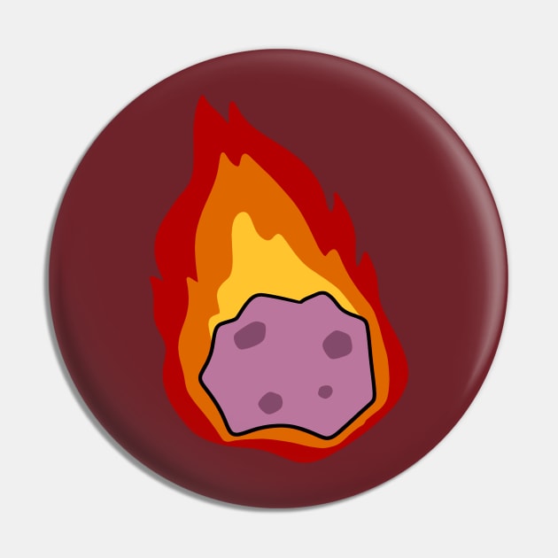 Flaming Meteor Pin by saradaboru