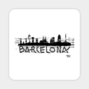 Barcelona - World Cities Series by 9BH Magnet