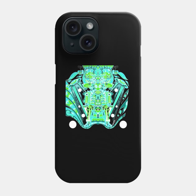 the alien moebius chair traveling in mexican hell ecopop Phone Case by jorge_lebeau