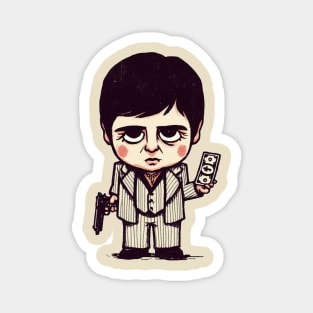 Little Tony Montana angry Magnet