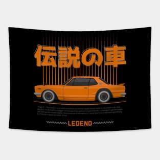 Tuner Orange Hakosuka JDM Tapestry