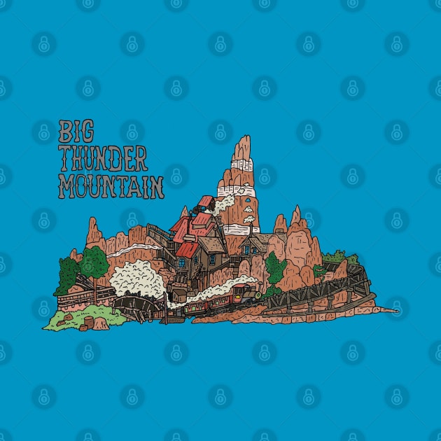 Big Thunder Mountain Railroad by JennyGreneIllustration