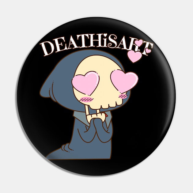 Cute Reaper Pin by Death Is Art