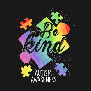 Be kind autism awareness puzzle piece T-Shirt