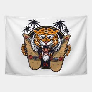 skate tiger Tapestry