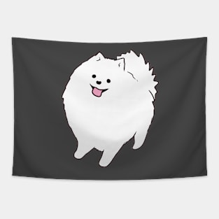 pomeranian dog illustration Tapestry