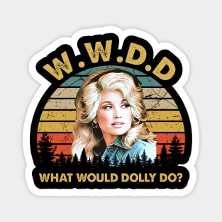 Classic Funny Dolly Do Vintage Magnet