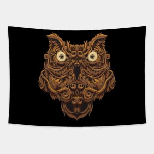 ornamental owl Tapestry