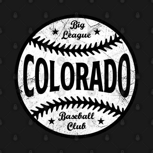 Colorado Retro Big League Baseball - Purple by KFig21