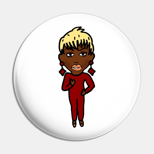 Monet X Change Best Drag Look - Junglhouse Chibi Pin by Brian K