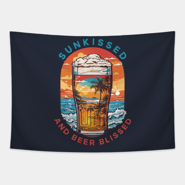 Sunkissed and Beer Blissed Tapestry by adcastaway
