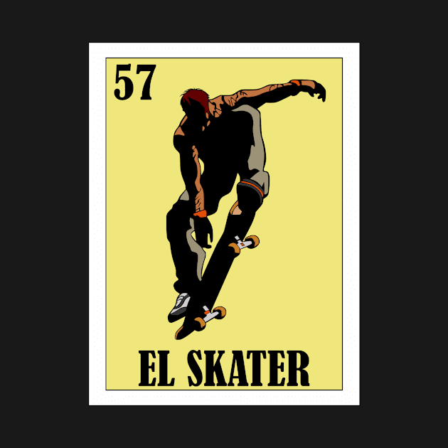 Loteria Mexicana Art - Mexican Loteria Art - Regalo Para Skater by HispanicStore