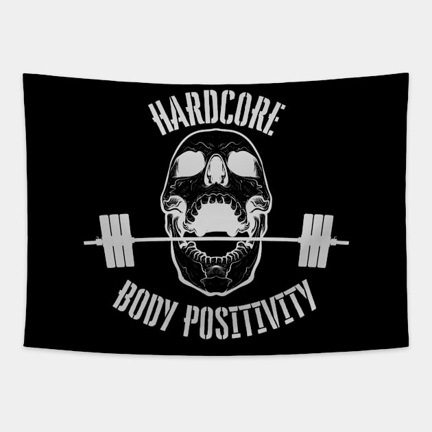 Hardcore body positivity Tapestry by RaruDesigns