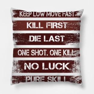 One Shot One Kill Pillow