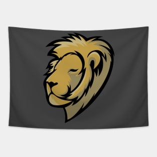 Regal Lion Head Design Tapestry