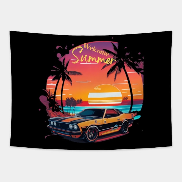 hello summer nice t-shirt for this summer T-Shirt Tapestry by RACACH