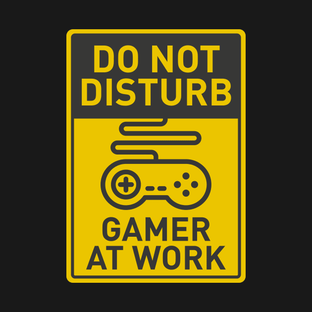 Do Not Disturb: Gamer At Work by alcateiaart