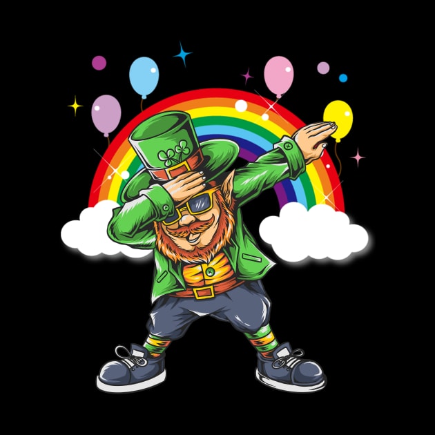 St Patricks Day Dabbing Leprechaun Boys Kids Men Dab Youth by binnacleenta