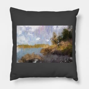 quiet forest cove Pillow