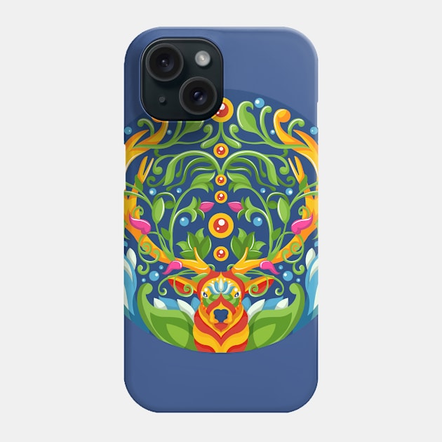 Deer in Floral Phone Case by Harsimran_sain