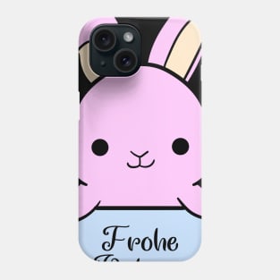 Pink chubby bunny wishes you a Happy Easter Phone Case