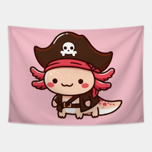 chibi axolotl pirate Tapestry
