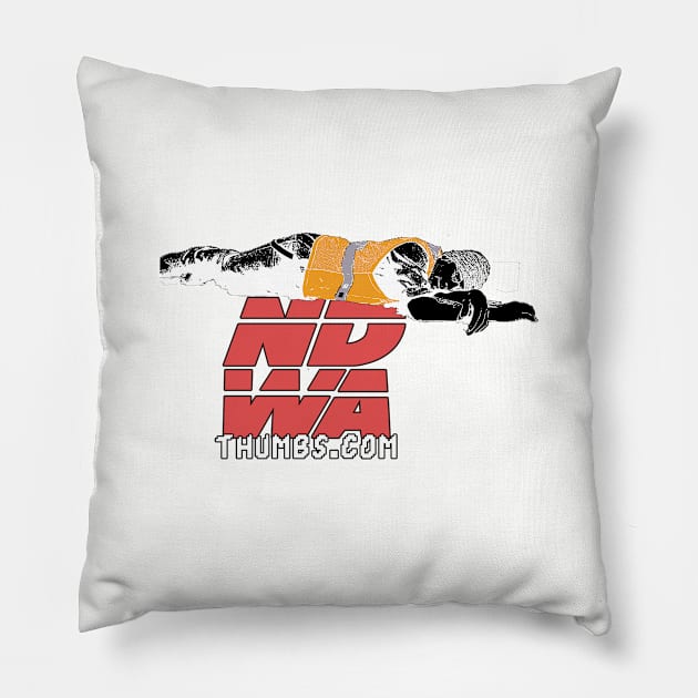 NDWA - Neil Asleep Logo Pillow by brillianttwerk