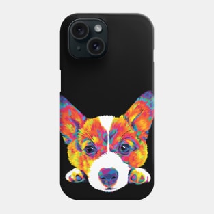 The Cutest Rainbow Corgi Puppy Phone Case