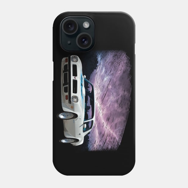 1974 Pontiac Firebird Trans AM in our lightning series on back Phone Case by Permages LLC